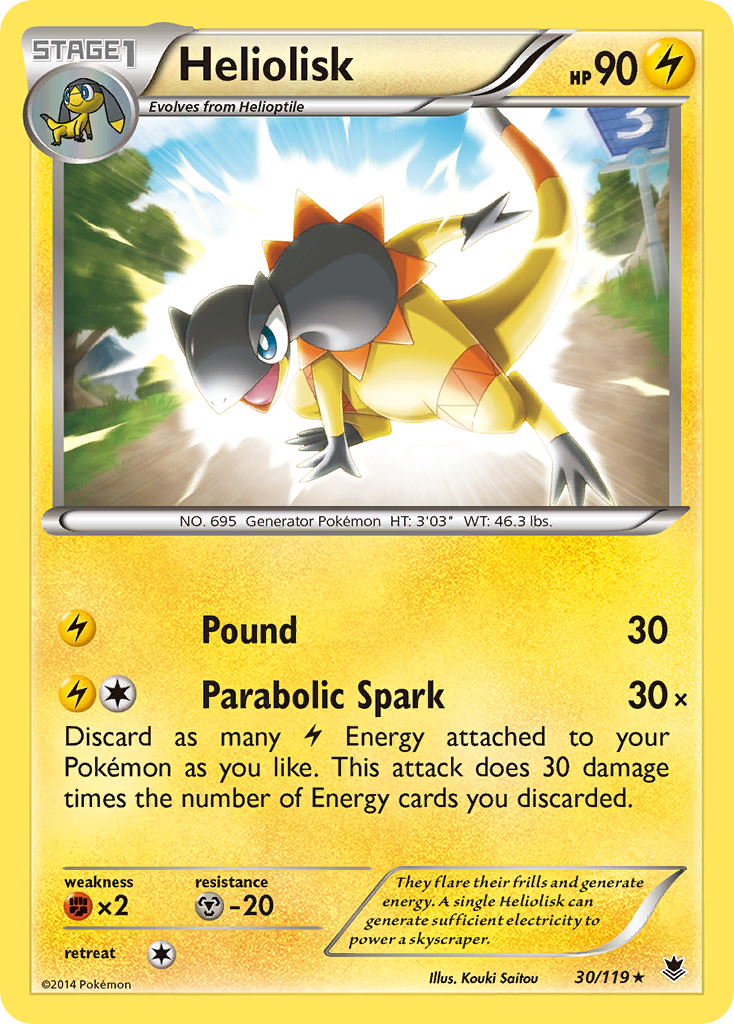 Heliolisk (30/119) [XY: Phantom Forces] | Card Merchant Takapuna