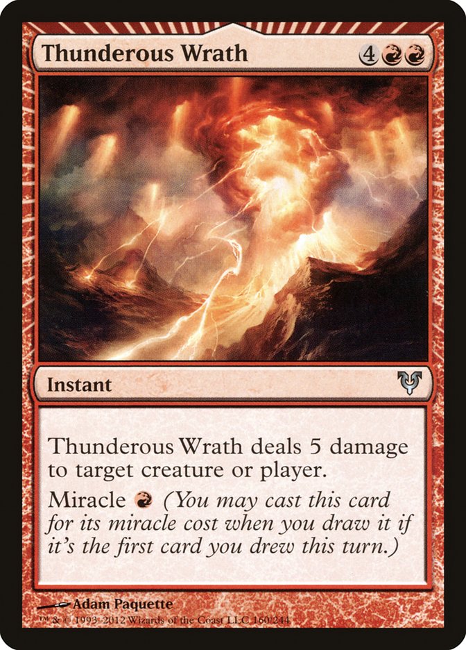 Thunderous Wrath [Avacyn Restored] | Card Merchant Takapuna