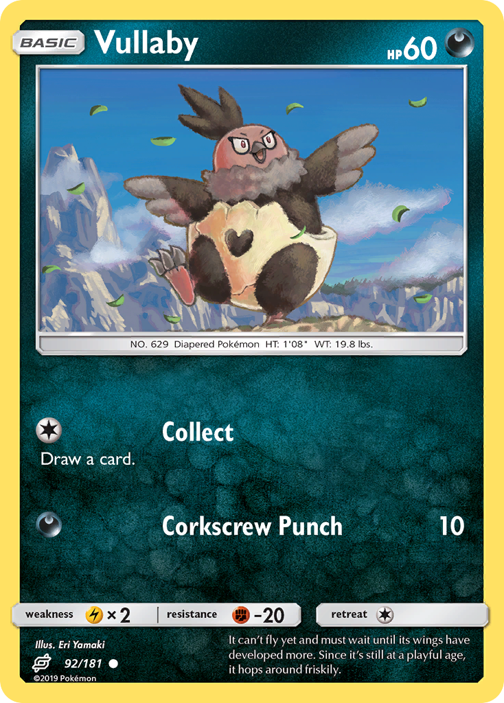 Vullaby (92/181) [Sun & Moon: Team Up] | Card Merchant Takapuna