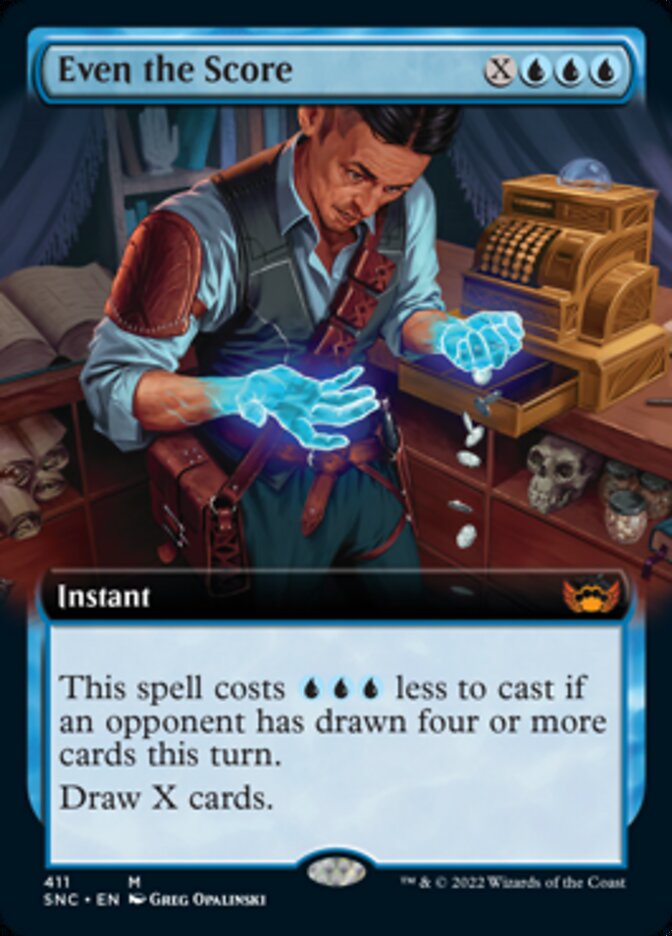 Even the Score (Extended Art) [Streets of New Capenna] | Card Merchant Takapuna