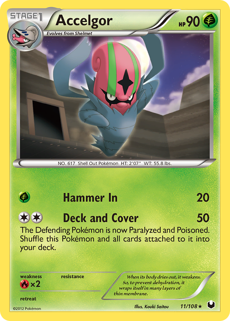 Accelgor (11/108) [Black & White: Dark Explorers] | Card Merchant Takapuna