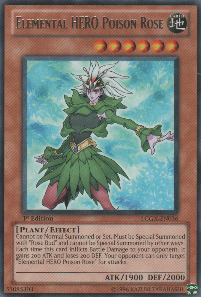 Elemental HERO Poison Rose [LCGX-EN036] Rare | Card Merchant Takapuna