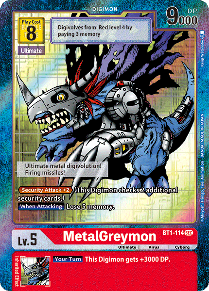 MetalGreymon [BT1-114] (Alternate Art) [Release Special Booster Ver.1.0] | Card Merchant Takapuna