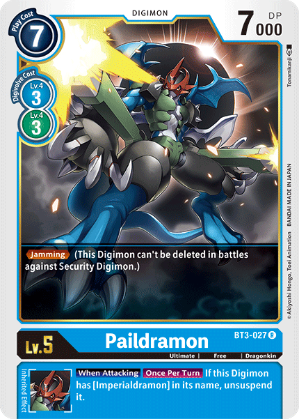 Paildramon [BT3-027] [Release Special Booster Ver.1.5] | Card Merchant Takapuna