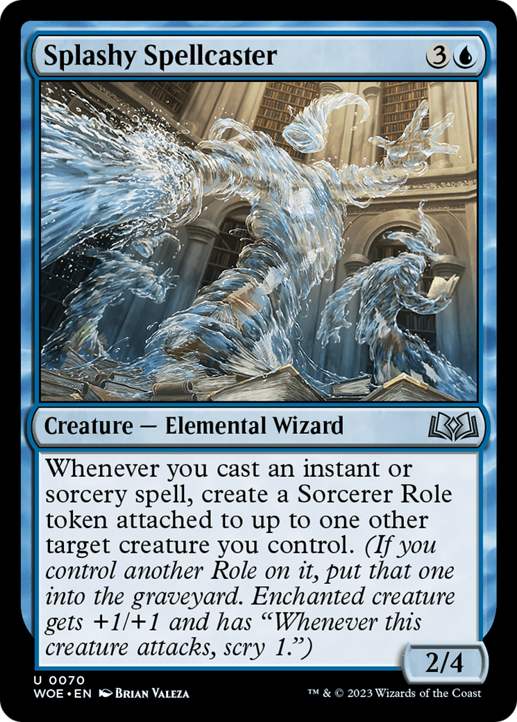 Splashy Spellcaster [Wilds of Eldraine] | Card Merchant Takapuna