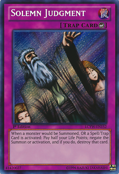 Solemn Judgment [LCYW-EN152] Secret Rare | Card Merchant Takapuna