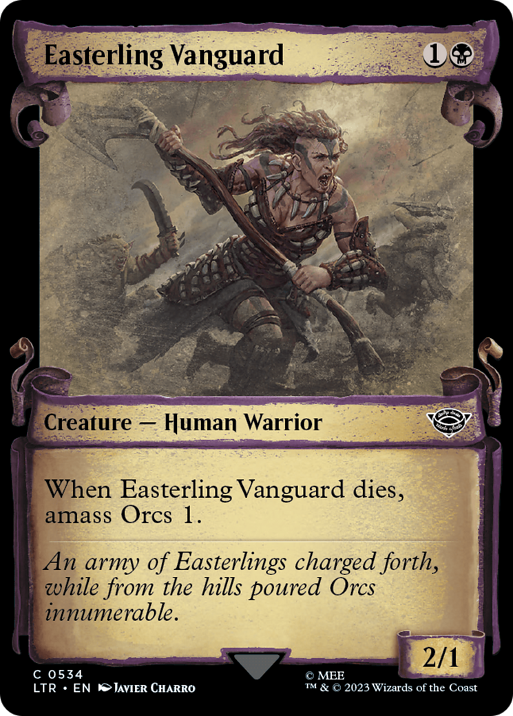 Easterling Vanguard [The Lord of the Rings: Tales of Middle-Earth Showcase Scrolls] | Card Merchant Takapuna