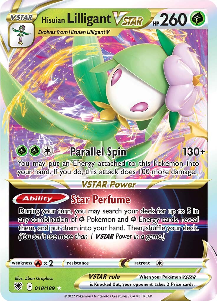 Hisuian Lilligant VSTAR (018/189) [Sword & Shield: Astral Radiance] | Card Merchant Takapuna