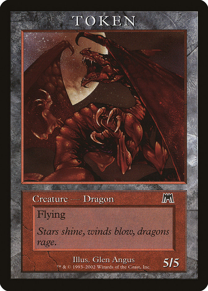 Dragon Token [Magic Player Rewards 2002] | Card Merchant Takapuna