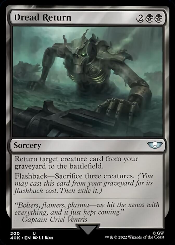 Dread Return (Surge Foil) [Warhammer 40,000] | Card Merchant Takapuna