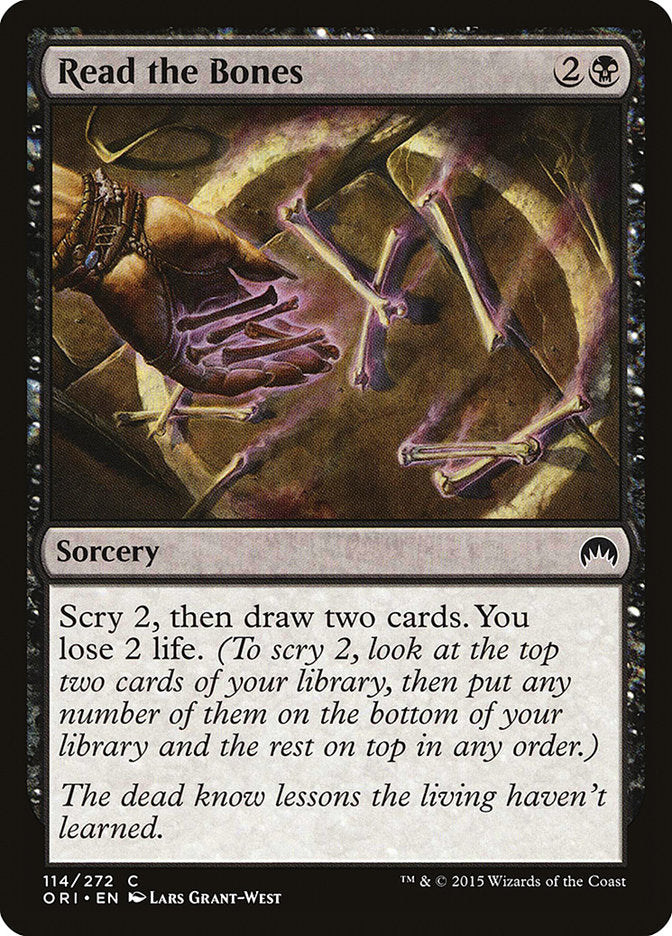 Read the Bones [Magic Origins] | Card Merchant Takapuna