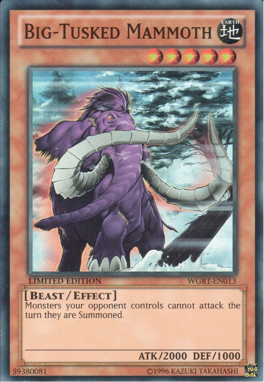 Big-Tusked Mammoth [WGRT-EN013] Super Rare | Card Merchant Takapuna