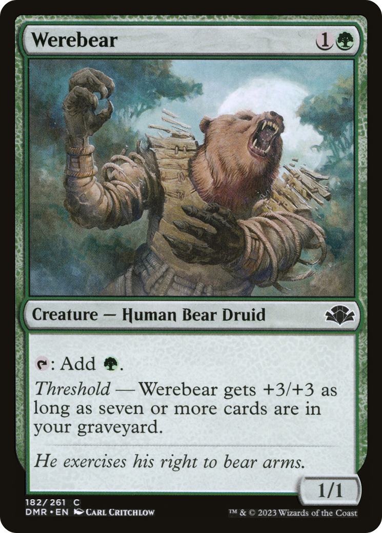 Werebear [Dominaria Remastered] | Card Merchant Takapuna