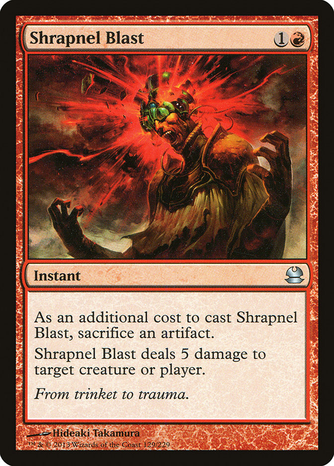 Shrapnel Blast [Modern Masters] | Card Merchant Takapuna