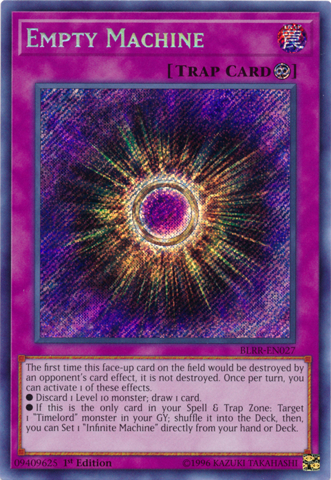 Empty Machine [BLRR-EN027] Secret Rare | Card Merchant Takapuna