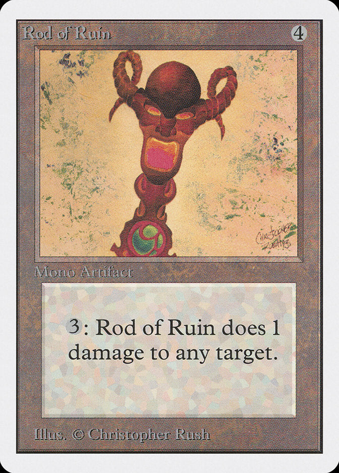 Rod of Ruin [Unlimited Edition] | Card Merchant Takapuna