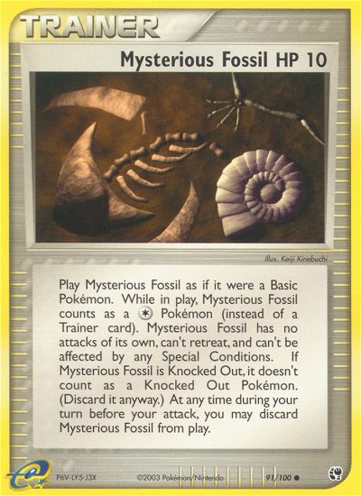 Mysterious Fossil (91/100) [EX: Sandstorm] | Card Merchant Takapuna