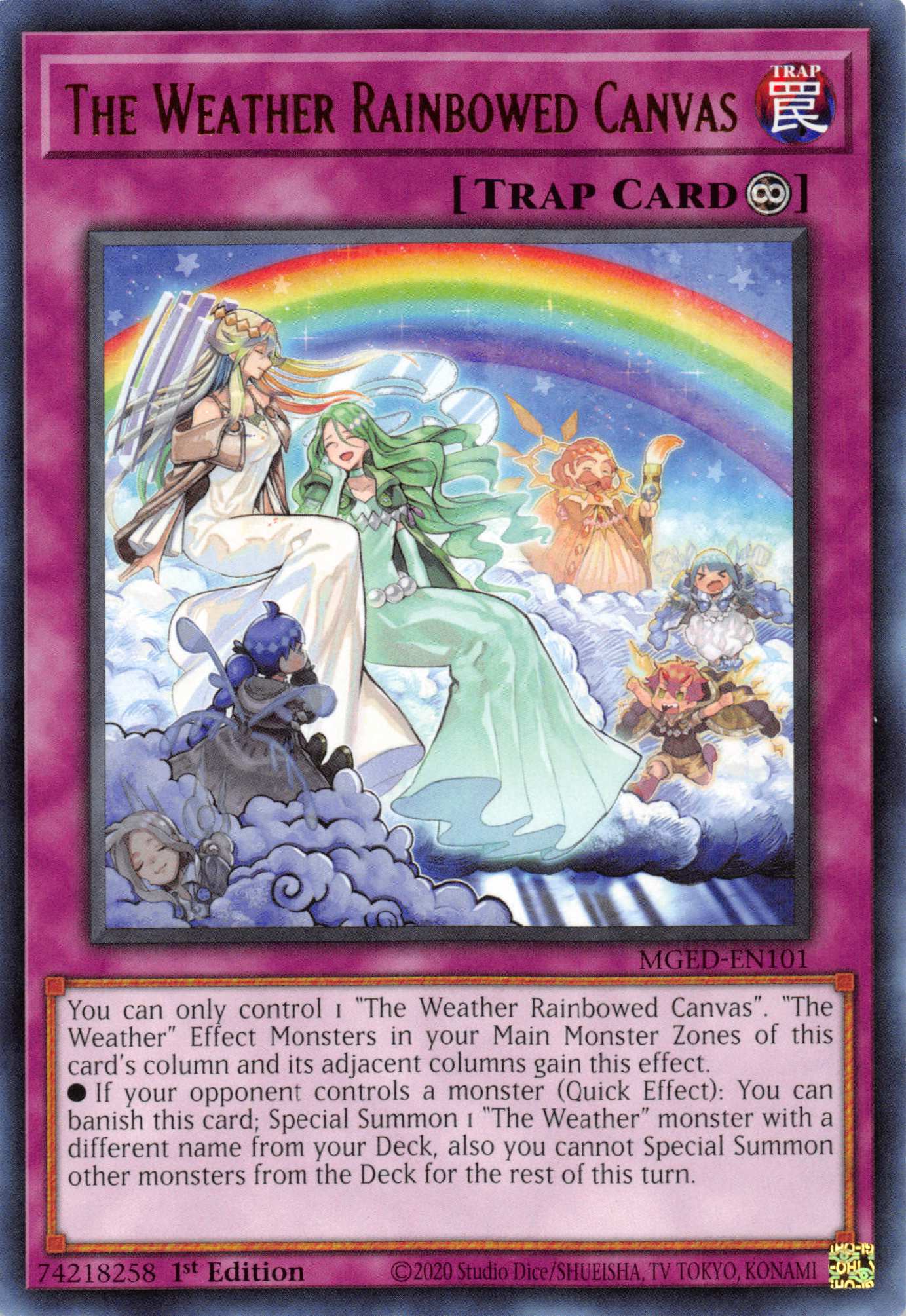 The Weather Rainbowed Canvas [MGED-EN101] Rare | Card Merchant Takapuna