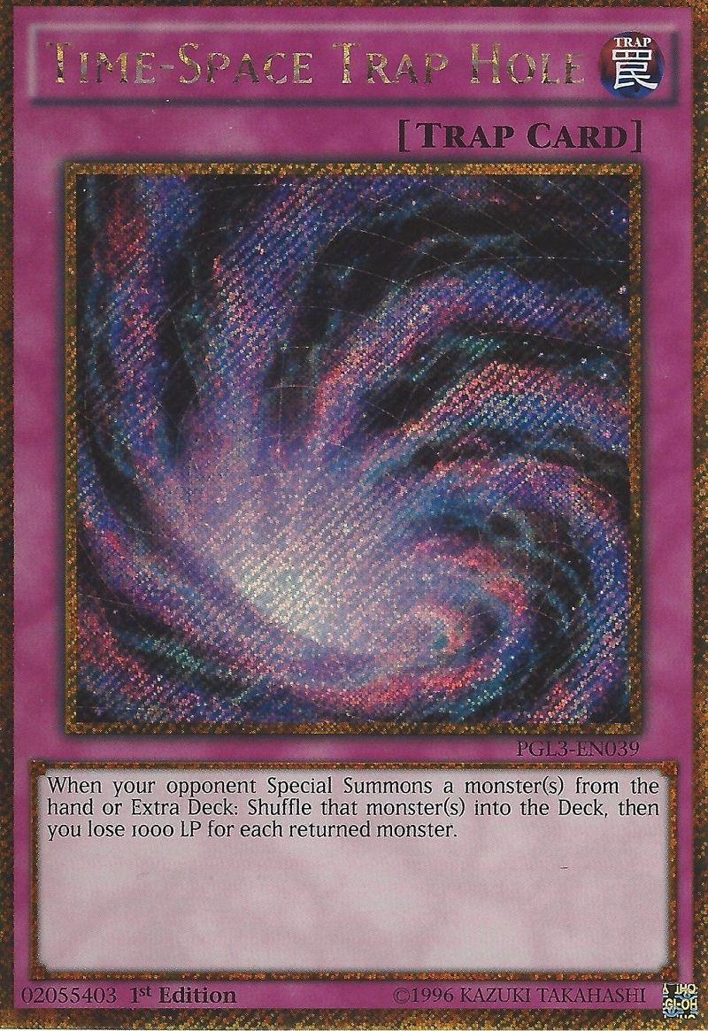 Time-Space Trap Hole [PGL3-EN039] Gold Secret Rare | Card Merchant Takapuna