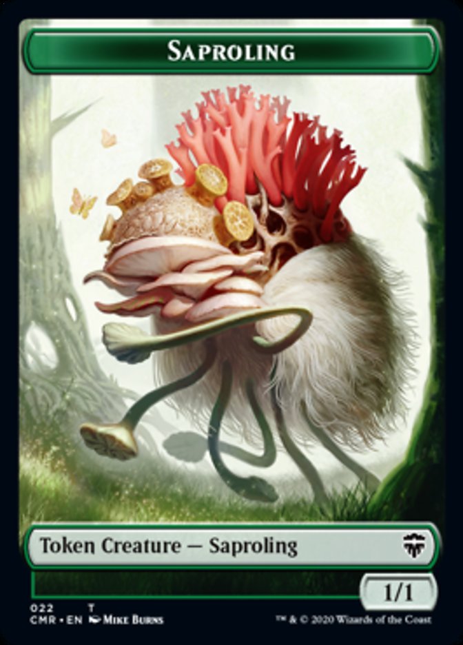 Copy (023) // Saproling Double-Sided Token [Commander Legends Tokens] | Card Merchant Takapuna