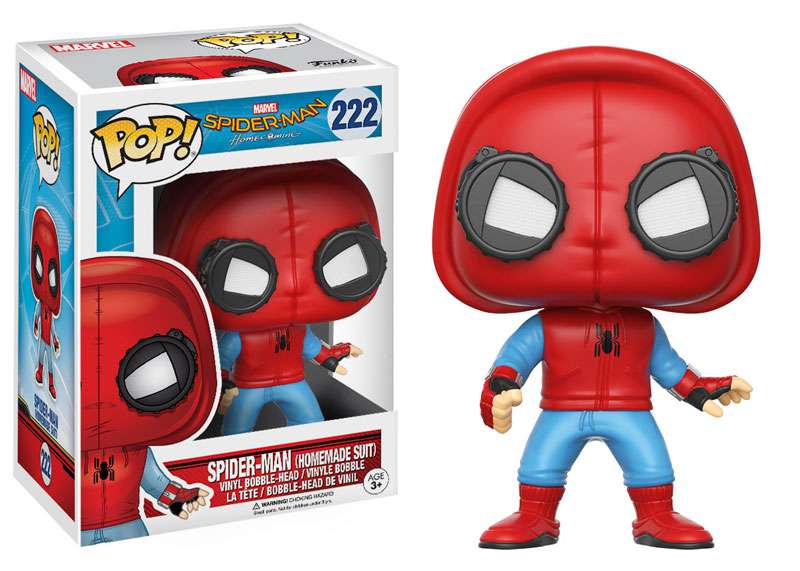 Spider Man Homecoming - Spider Man (Home-Made Suit) Pop! 222 | Card Merchant Takapuna