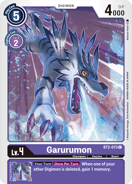 Garurumon [BT2-073] [Release Special Booster Ver.1.0] | Card Merchant Takapuna