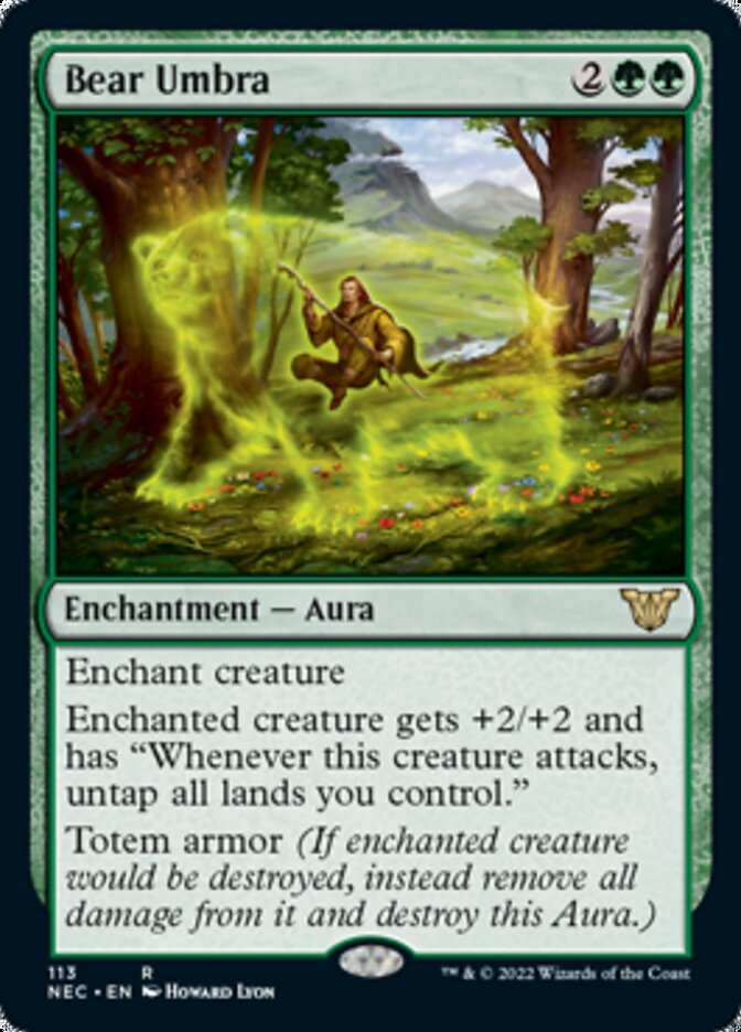 Bear Umbra [Kamigawa: Neon Dynasty Commander] | Card Merchant Takapuna