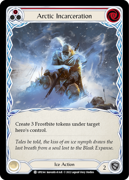 Arctic Incarceration (Red) [UPR144] (Uprising)  Rainbow Foil | Card Merchant Takapuna