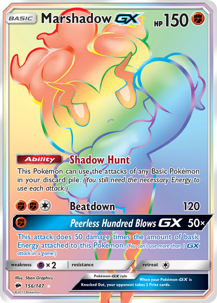 Marshadow GX (156/147) [Sun & Moon: Burning Shadows] | Card Merchant Takapuna