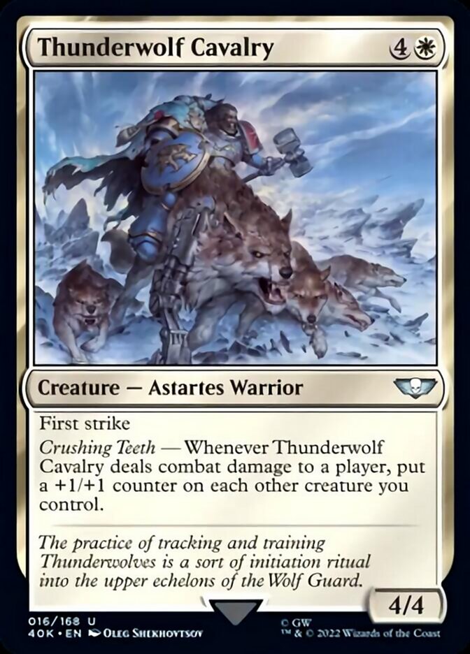 Thunderwolf Cavalry (Surge Foil) [Warhammer 40,000] | Card Merchant Takapuna