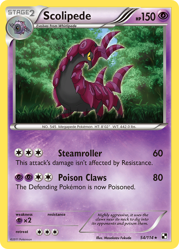 Scolipede (54/114) [Black & White: Base Set] | Card Merchant Takapuna