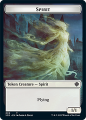 Bird // Spirit Double-Sided Token [Starter Commander Decks] | Card Merchant Takapuna