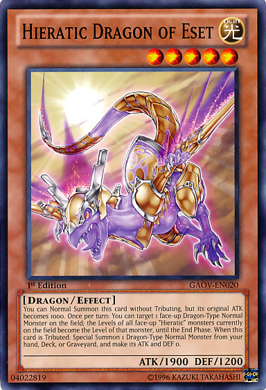 Hieratic Dragon of Eset [GAOV-EN020] Common | Card Merchant Takapuna