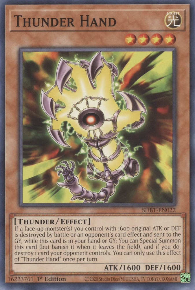 Thunder Hand [SDBT-EN022] Common | Card Merchant Takapuna