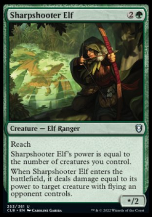 Sharpshooter Elf [Commander Legends: Battle for Baldur's Gate] | Card Merchant Takapuna