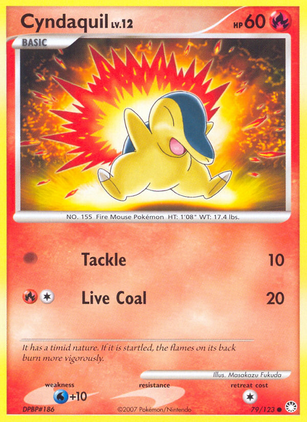 Cyndaquil (79/123) [Diamond & Pearl: Mysterious Treasures] | Card Merchant Takapuna