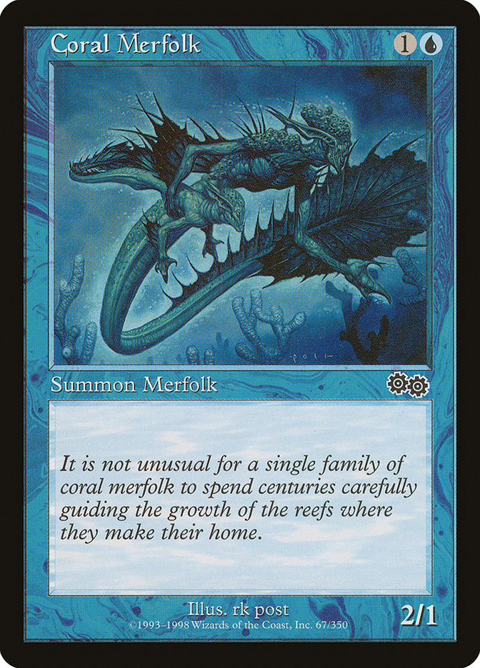 Coral Merfolk [Urza's Saga] | Card Merchant Takapuna