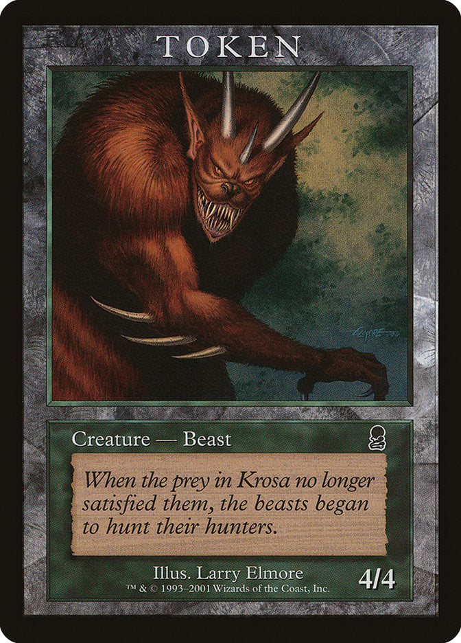 Beast Token [Magic Player Rewards 2001] | Card Merchant Takapuna