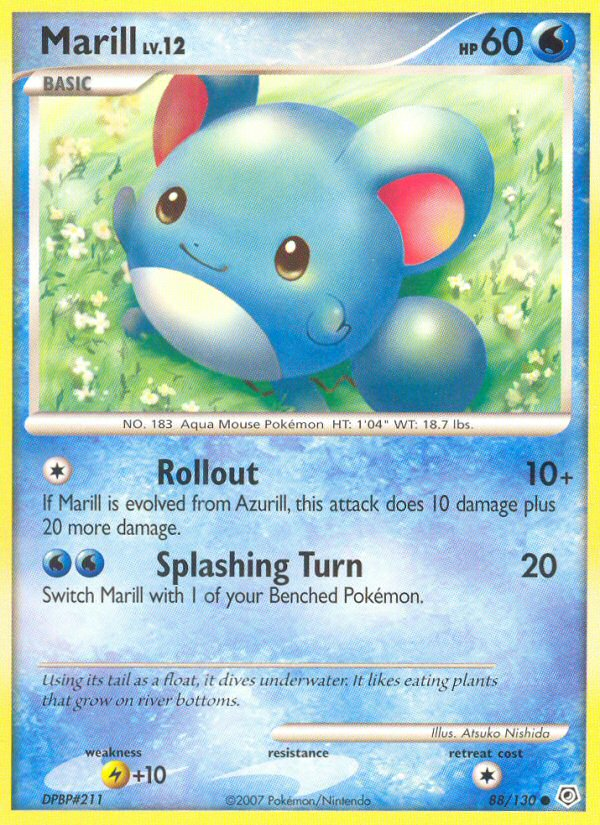 Marill (88/130) [Diamond & Pearl: Base Set] | Card Merchant Takapuna