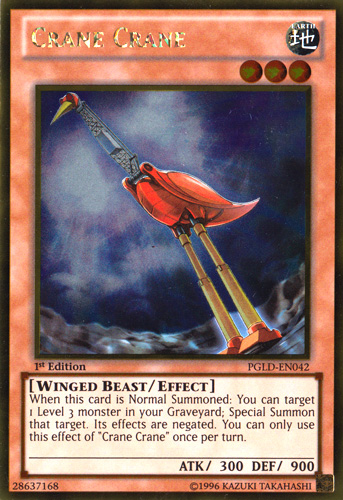 Crane Crane [PGLD-EN042] Gold Rare | Card Merchant Takapuna