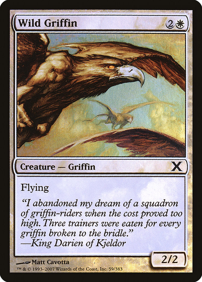 Wild Griffin (Premium Foil) [Tenth Edition] | Card Merchant Takapuna