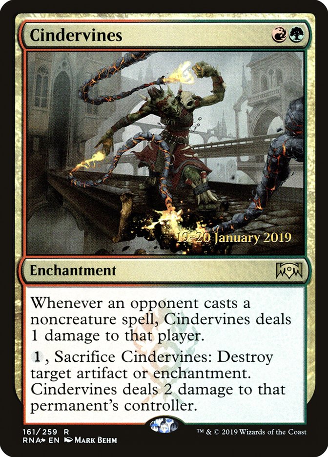 Cindervines [Ravnica Allegiance Prerelease Promos] | Card Merchant Takapuna