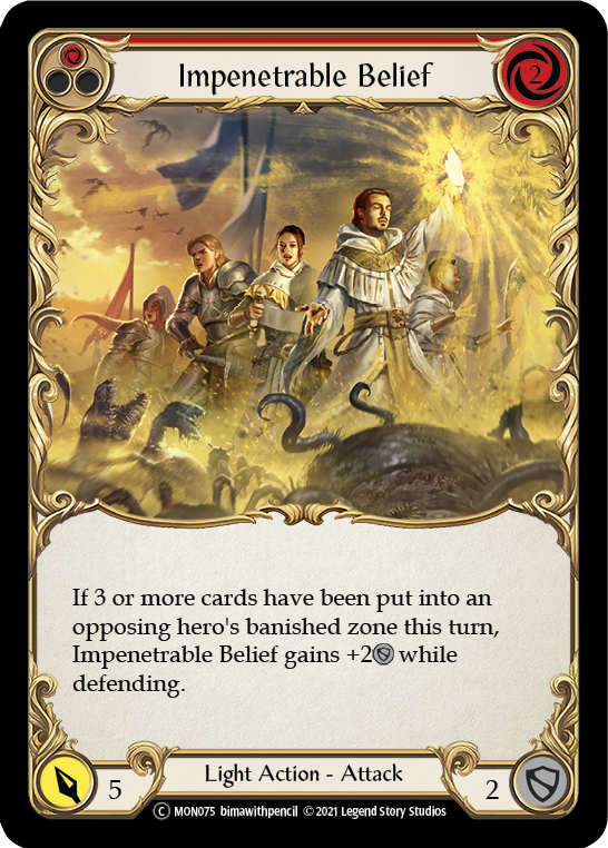 Impenetrable Belief (Red) [U-MON075] (Monarch Unlimited)  Unlimited Normal | Card Merchant Takapuna