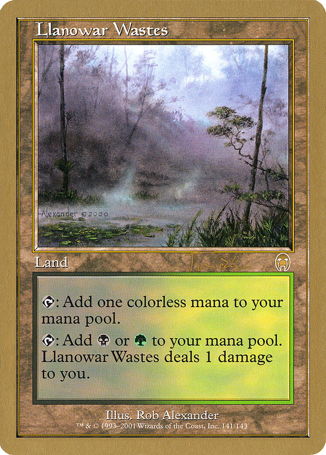 Llanowar Wastes (Jan Tomcani) [World Championship Decks 2001] | Card Merchant Takapuna