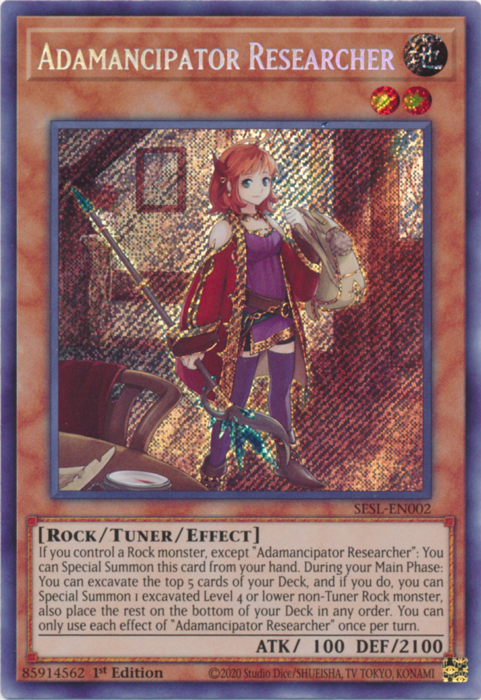 Adamancipator Researcher [SESL-EN002] Secret Rare | Card Merchant Takapuna