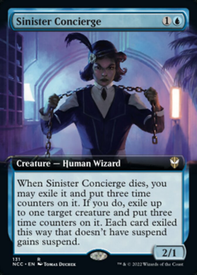 Sinister Concierge (Extended Art) [Streets of New Capenna Commander] | Card Merchant Takapuna