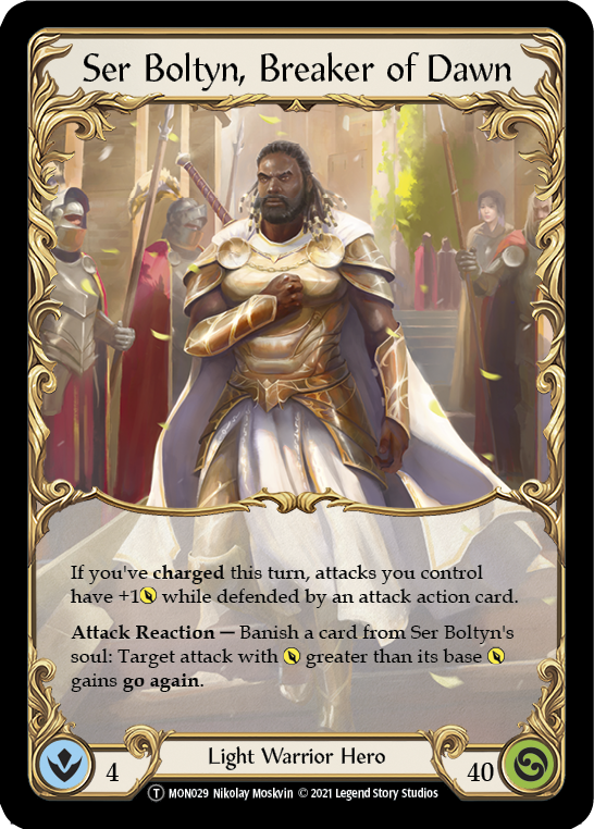 Ser Boltyn, Breaker of Dawn // Boltyn [U-MON029 // U-MON030] (Monarch Unlimited)  Unlimited Normal | Card Merchant Takapuna