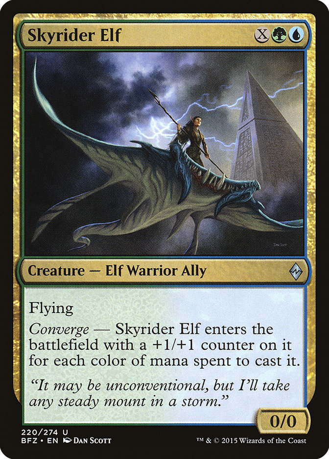 Skyrider Elf [Battle for Zendikar] | Card Merchant Takapuna