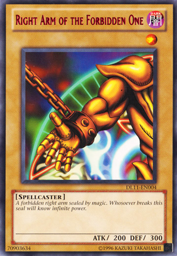 Right Arm of the Forbidden One (Red) [DL11-EN004] Rare | Card Merchant Takapuna