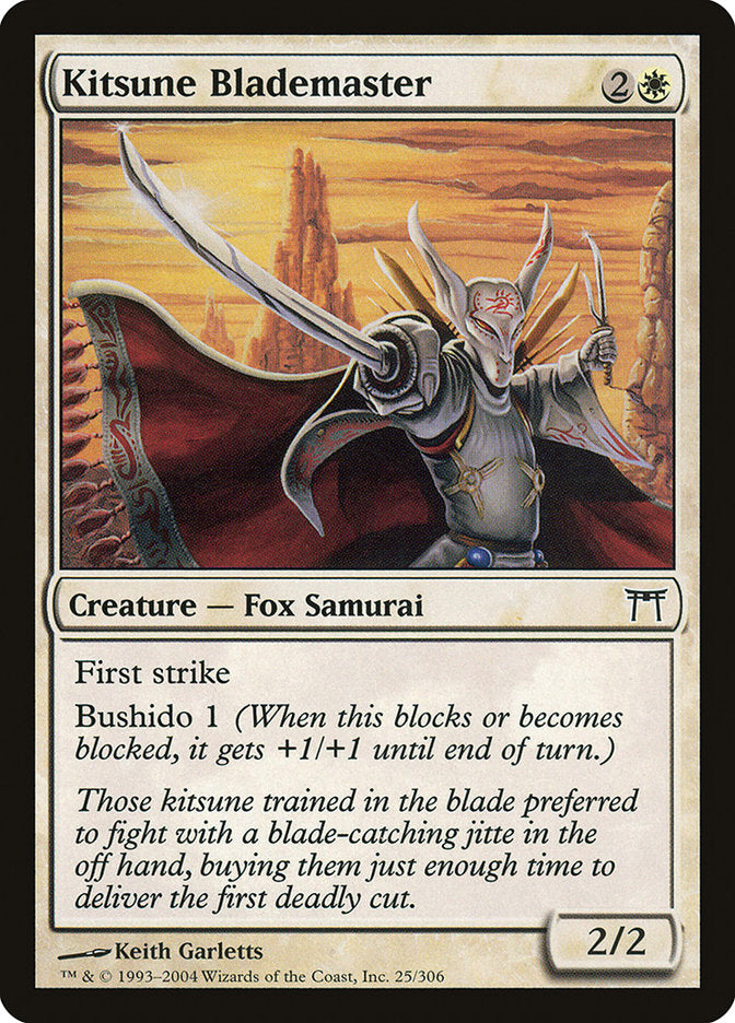 Kitsune Blademaster [Champions of Kamigawa] | Card Merchant Takapuna